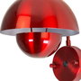 Opviq Lámpara de Pared de Metal Roja